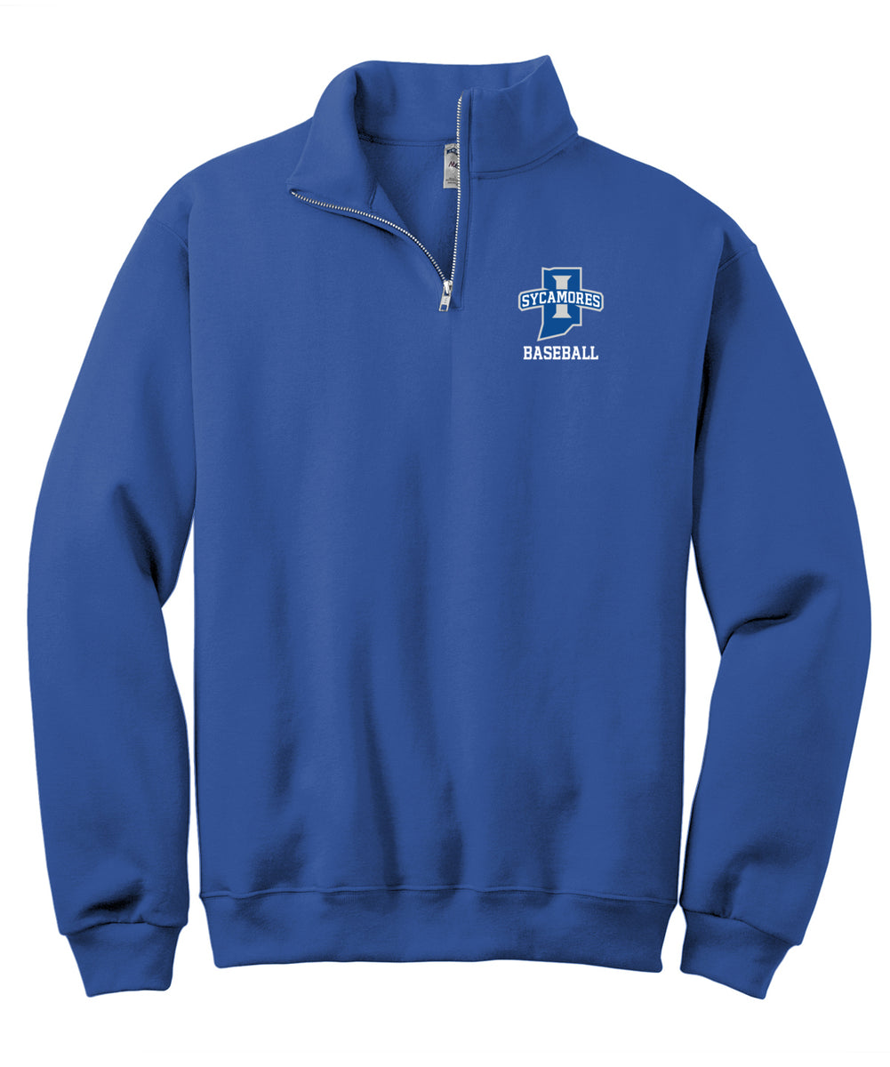 Unisex Nublend Cadet Collar Quarter-Zip Sweatshirt - Indiana State