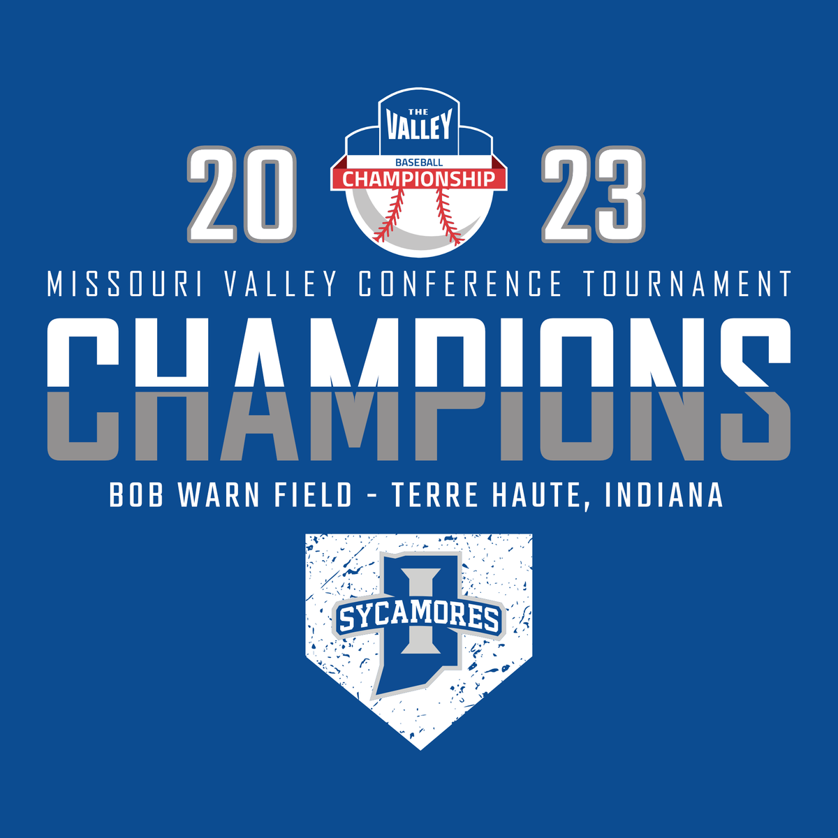 Next Level® Unisex 2023 MVC Tournament Champions Tee Indiana State