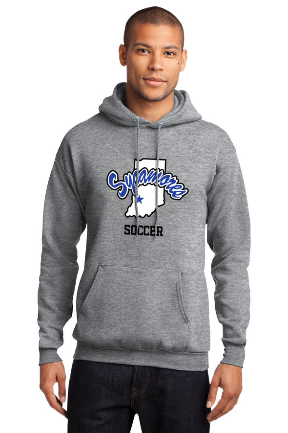 Port & Company® Sycamores Soccer Essential Fleece Hooded Sweatshirt
