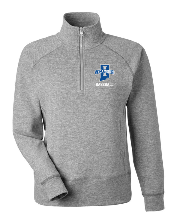 Women's Fleece Quarter Zip - Indiana State Baseball