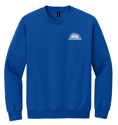 Crewneck Sweatshirt - White Basketball Logo