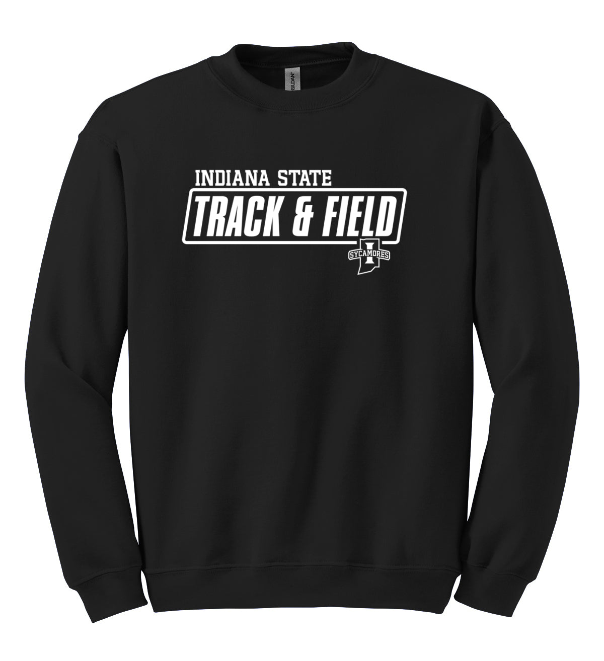 Gildan® Unisex Big Text Crewneck Track Field – Indiana State