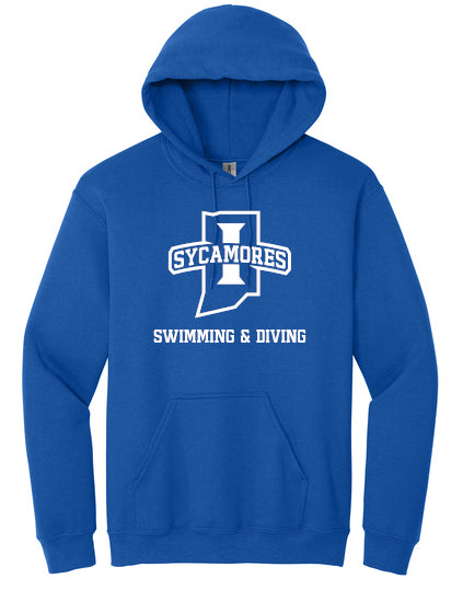 Gildan Heavy Blend Hooded Sweatshirt - Swimming & Diving