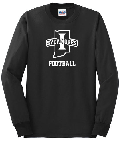 Jerzees - Dri-Power 50/50 Cotton/Poly Long Sleeve T-Shirt- Football