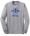 Jerzees - Dri-Power 50/50 Cotton/Poly Long Sleeve T-Shirt- Softball