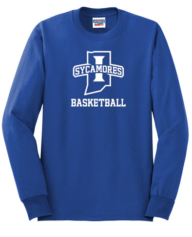 Jerzees - Dri-Power 50/50 Cotton/Poly Long Sleeve T-Shirt- Basketball