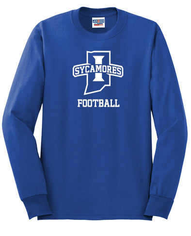 Jerzees - Dri-Power 50/50 Cotton/Poly Long Sleeve T-Shirt- Football