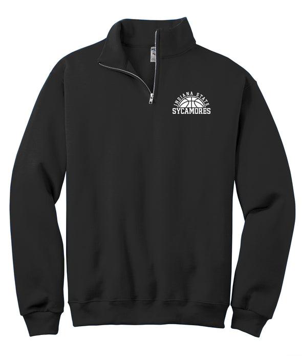 Unisex Nublend Cadet Collar Quarter-Zip Sweatshirt - Indiana State Basketball