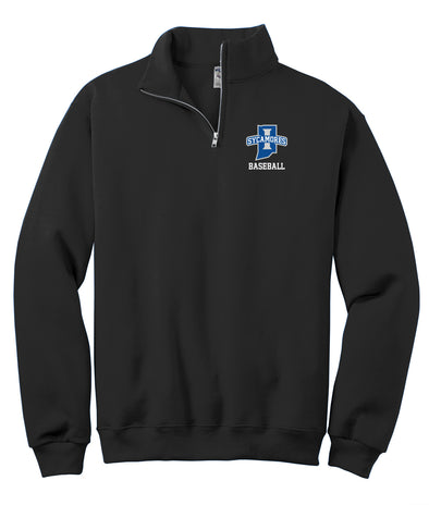 Unisex Nublend Cadet Collar Quarter-Zip Sweatshirt - Indiana State Baseball