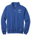 Unisex Nublend Cadet Collar Quarter-Zip Sweatshirt - Indiana State Baseball