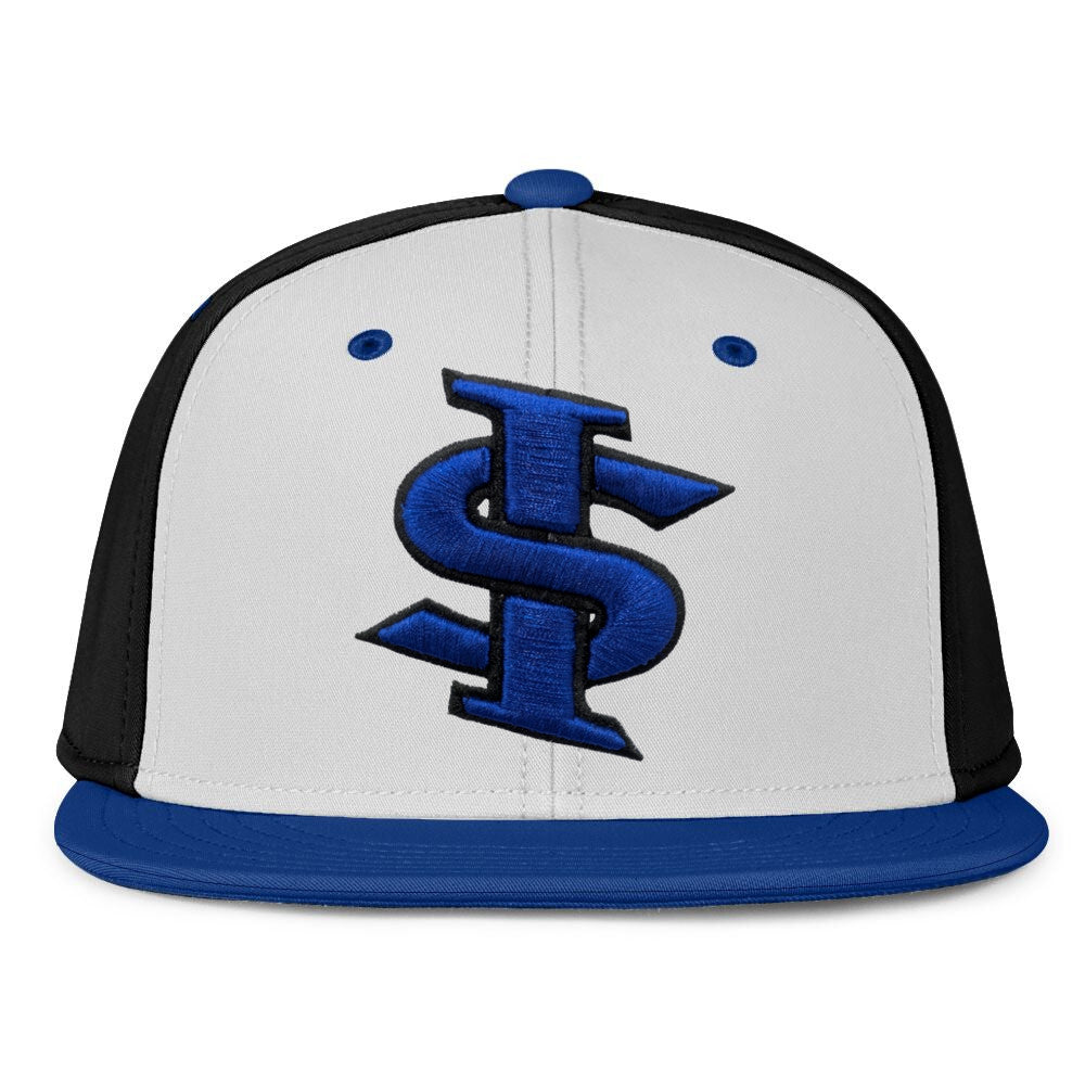 Royal Blue and White Resistor Fitted Cap – Indiana State Sycamores Store