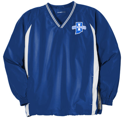 Sport-Tek Tipped V-Neck Raglan Wind Shirt – Indiana State
