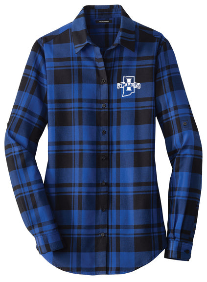 Port Authority Women's Plaid Flannel Tunic