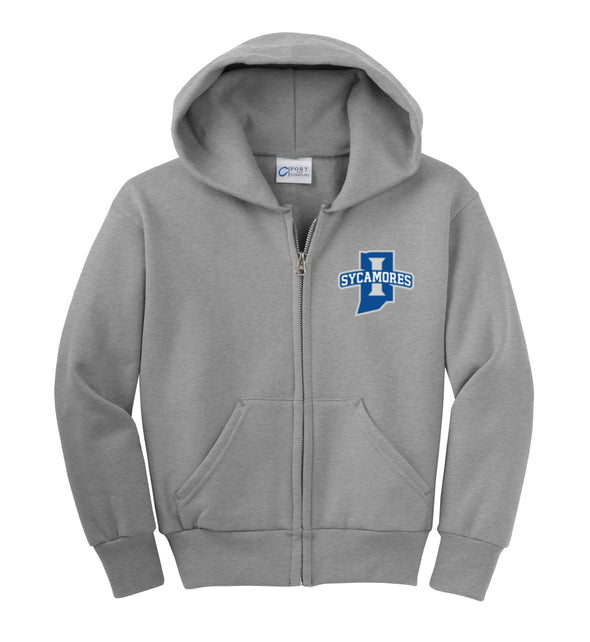 Port & Co™ Youth Core Fleece Full-Zip Hooded Sweatshirt