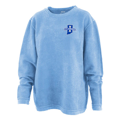 chicka-d Ladies' Corded Crew Sweatshirt