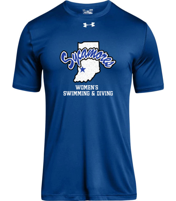 Men's Sycamores Women's Swimming & Diving Under Armour® Tech Team Short Sleeve