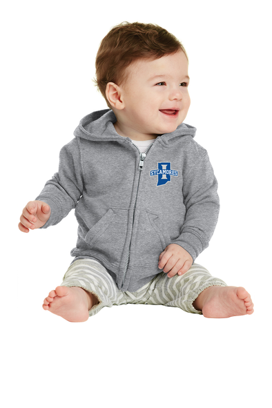 New Sycamores Port & Company® Infant Core Fleece Full-Zip Hooded Sweatshirt