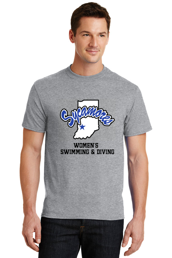 Port & Company® Sycamores Women's Swimming & Diving Core Blend Tee