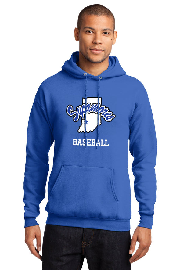 Port & Company® Sycamores Baseball Essential Fleece Hooded Sweatshirt