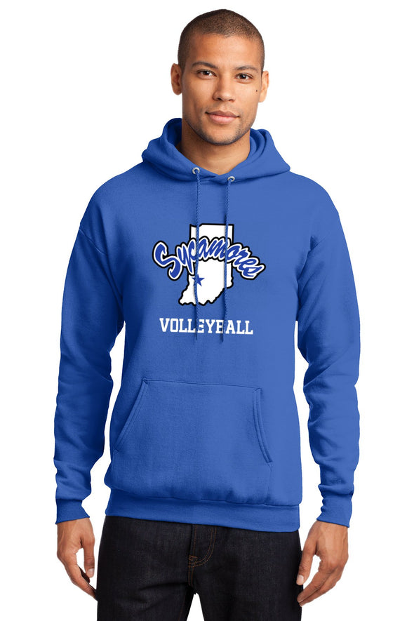 Port & Company® Sycamores Volleyball Essential Fleece Hooded Sweatshirt