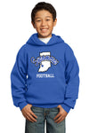 Port & Company® Youth Sycamores Football Core Fleece Hooded Sweatshirt