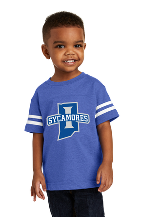 New Sycamores Rabbit Skins ™ Toddler Football Fine Jersey Tee